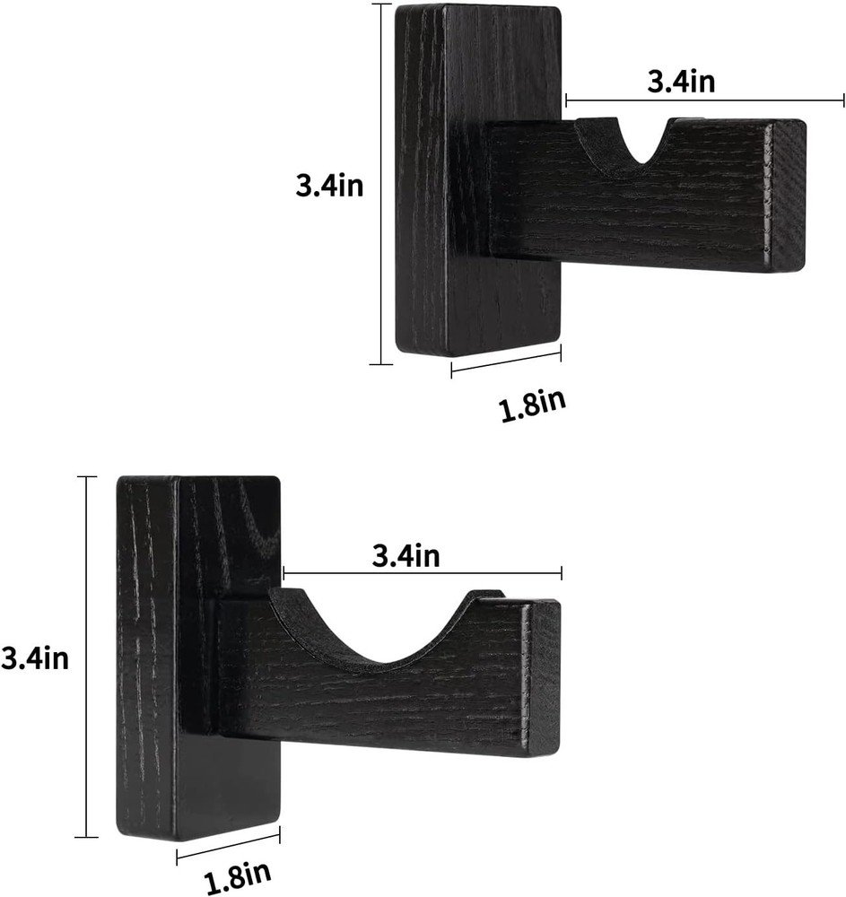 Solid Wood Baseball Bat Display Case - Horizontal Rack, Sturdy Stand, Softball