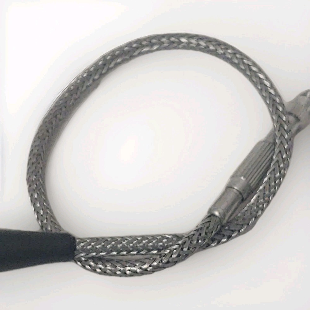Vintage Metal Japan 10" Camera SHUTTER RELEASE Cable Stainless Threaded Adapter