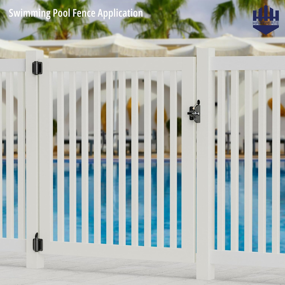 Key Lockable Two Sided Gate Latch, Outdoor Fence Gate Lock Double Sided Gate Lat