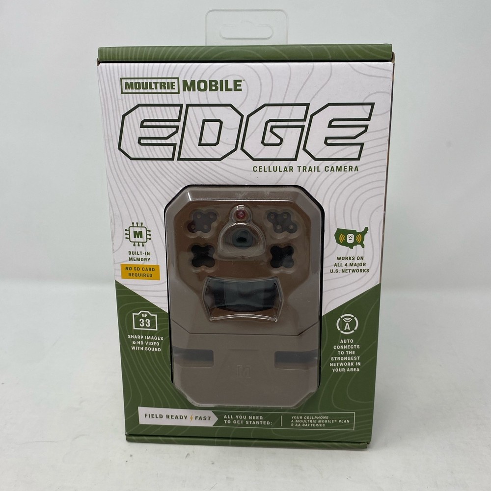 Moultrie Mobile EDGE Cellular Trail Camera Tan 33MP 720p 80ft