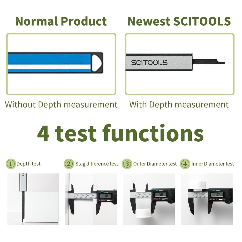 Small Digital Caliper 0-4" Mini Measuring Tool, Micrometer with...