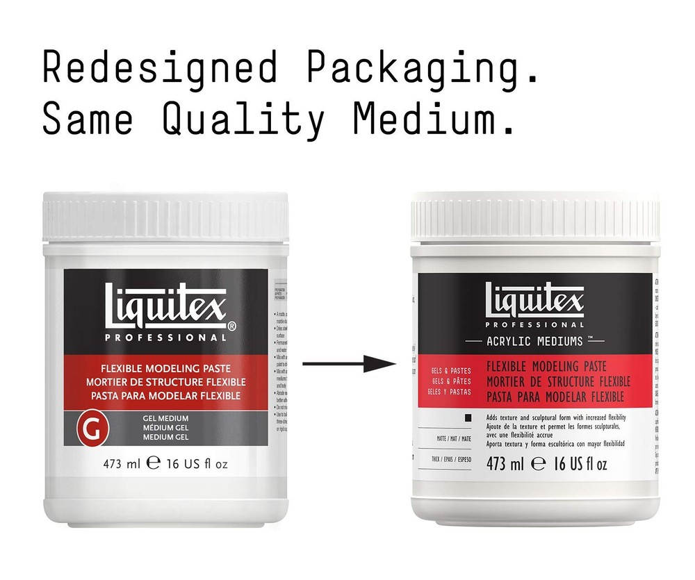 Liquitex Professional Flexible Modeling Paste, 473ml 16oz
