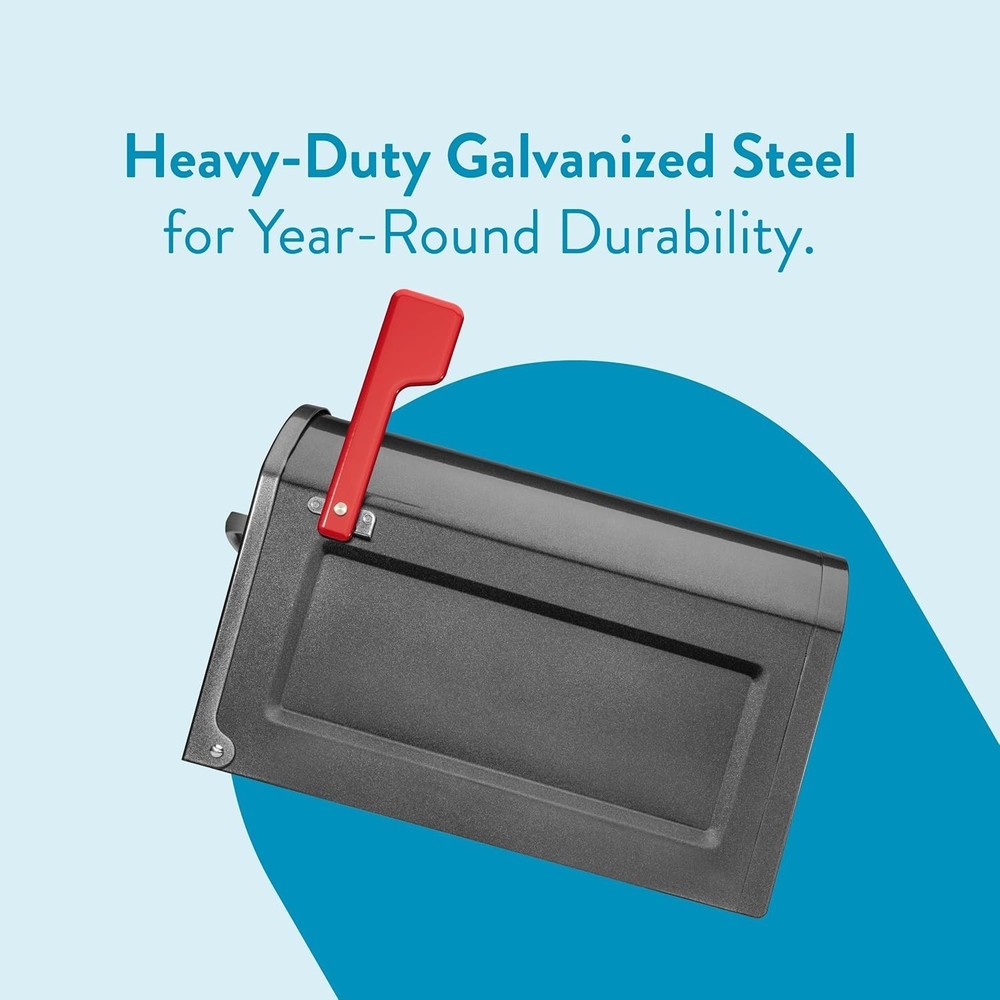 Pewter Centennial Mailbox, Weather-Resistant