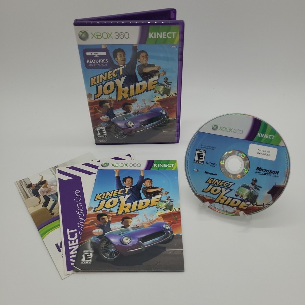 Microsoft Xbox 360 Kinect Sensor Bar Model 1414 Sensor Bar With 2 Games - Black