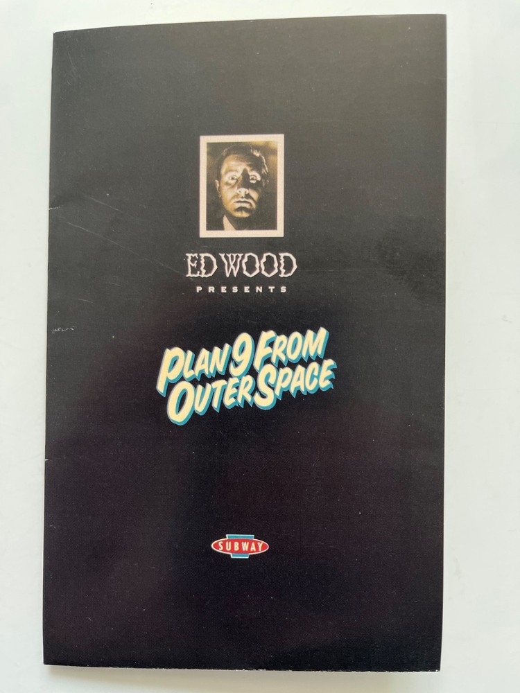 PLAN 9 FROM OUTER SPACE BOOKLET POSTER