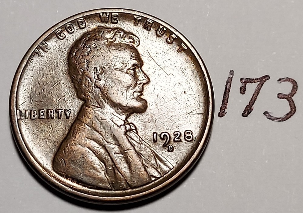 1928-D Lincoln Wheat Cent #173