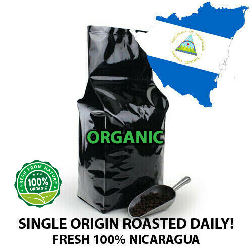 2 lb 5 lb 10 lb Organic Nicaragua Fresh Roasted Coffee Beans - Organic Arabica