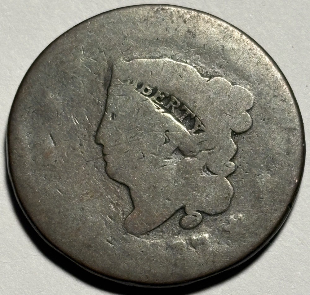 1817 Coronet Head Large Cent — Poor 1 Condition 🔥 Original Surfaces