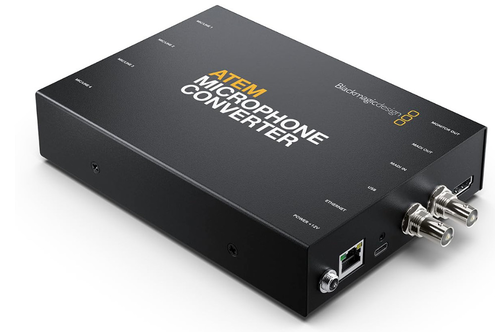NEW Blackmagic Design ATEM Microphone Converter