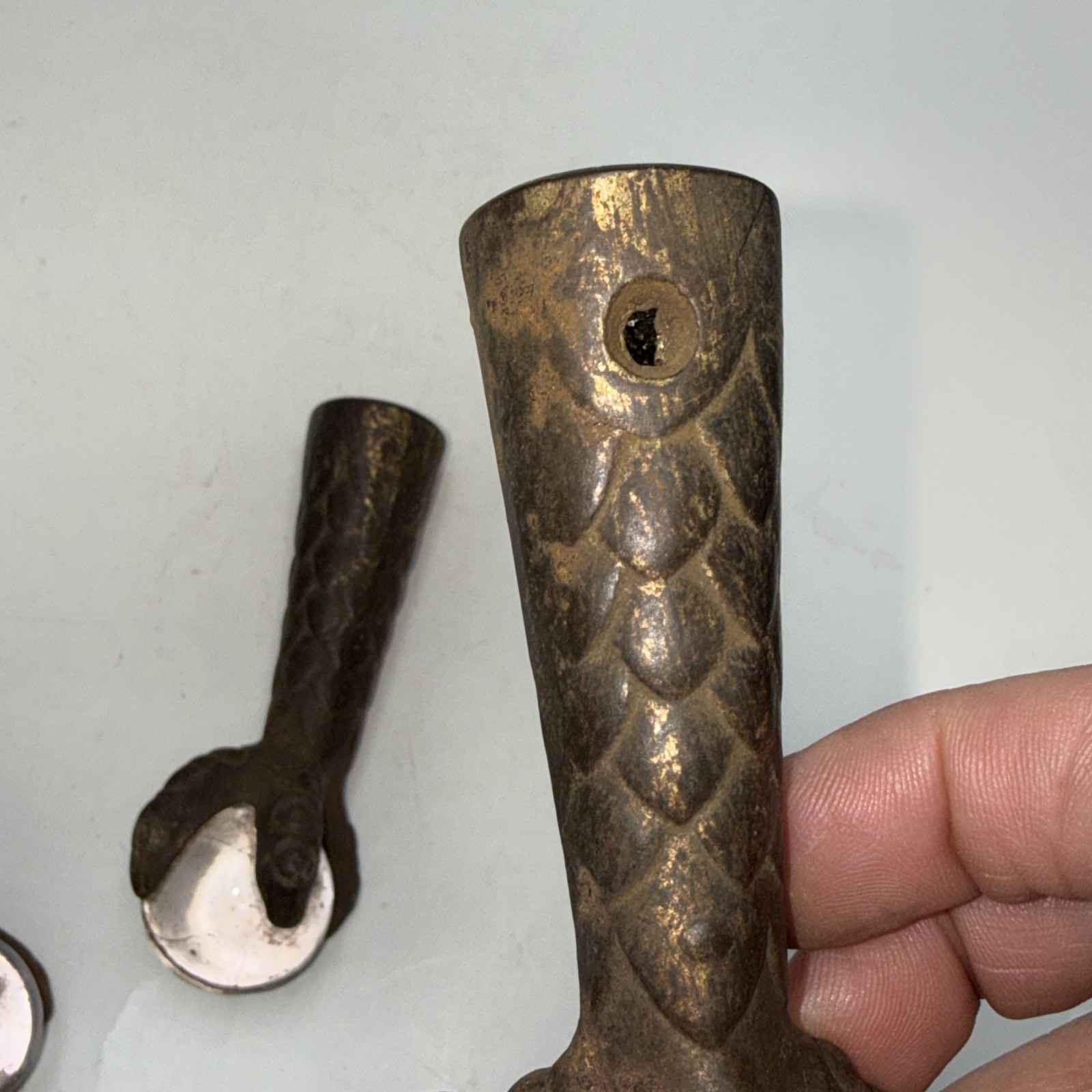 3 Cast Iron Claw And Ball Feet For Stool Or Table