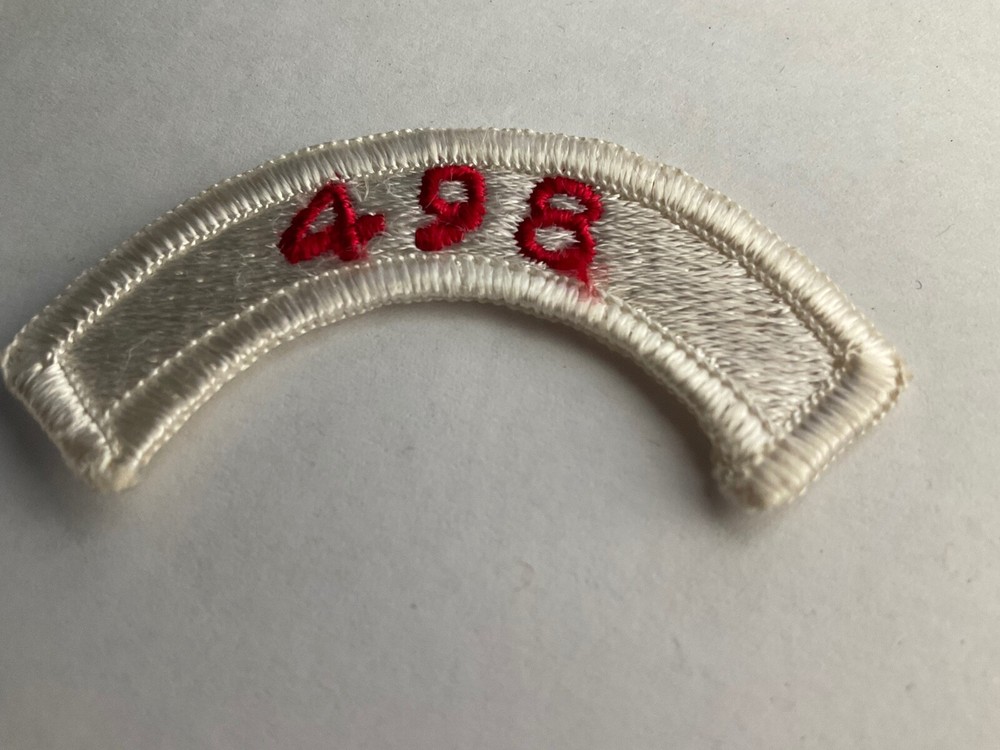 498th Engineer Special Brigade Tab (Amphibious) US Army Patch