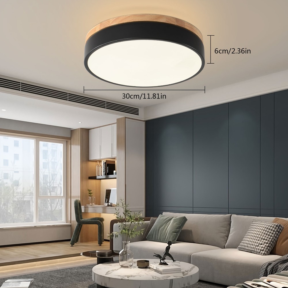 Modern Led Ceiling Light Flush Mount Living Room Kitchen Round Ceiling Light