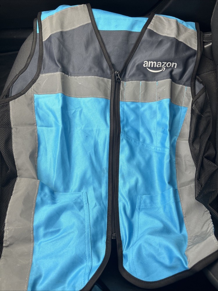 Amazon Luly Yang Reflector Vest US Medium/Large Zipper Pre-Owned