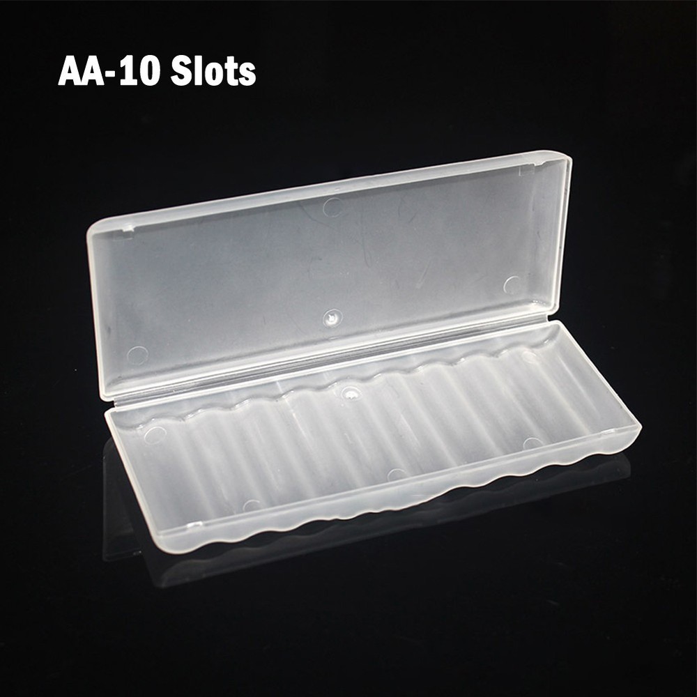 1pc Battery Plastic Case Storage Box Hard Plastic Case For 10??AA AAA Batteries