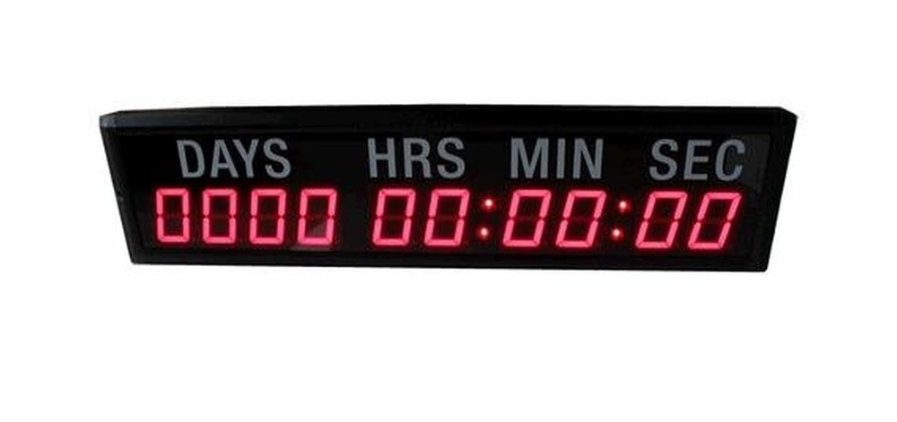 2.3-inch 10 Digits with Red Color LED Timer Countdown/up Wall Mounted Clock w...