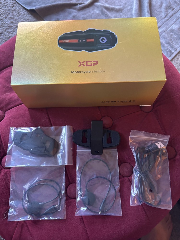 XGP Motorcycle Mesh Intercom Bluetooth Headset 2 Pack