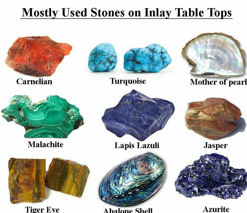 12" Marble Side Table Top Semi Precious Inlay Handmade Work Decor