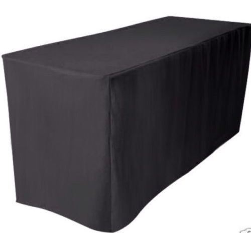4 ft Fitted Tablecloth 34 inch Height Dj Bar Table Cover adjustable height riser