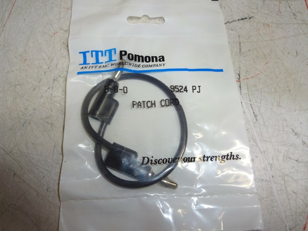 Pomona B-8-0 Banana Plug Patch Cord
