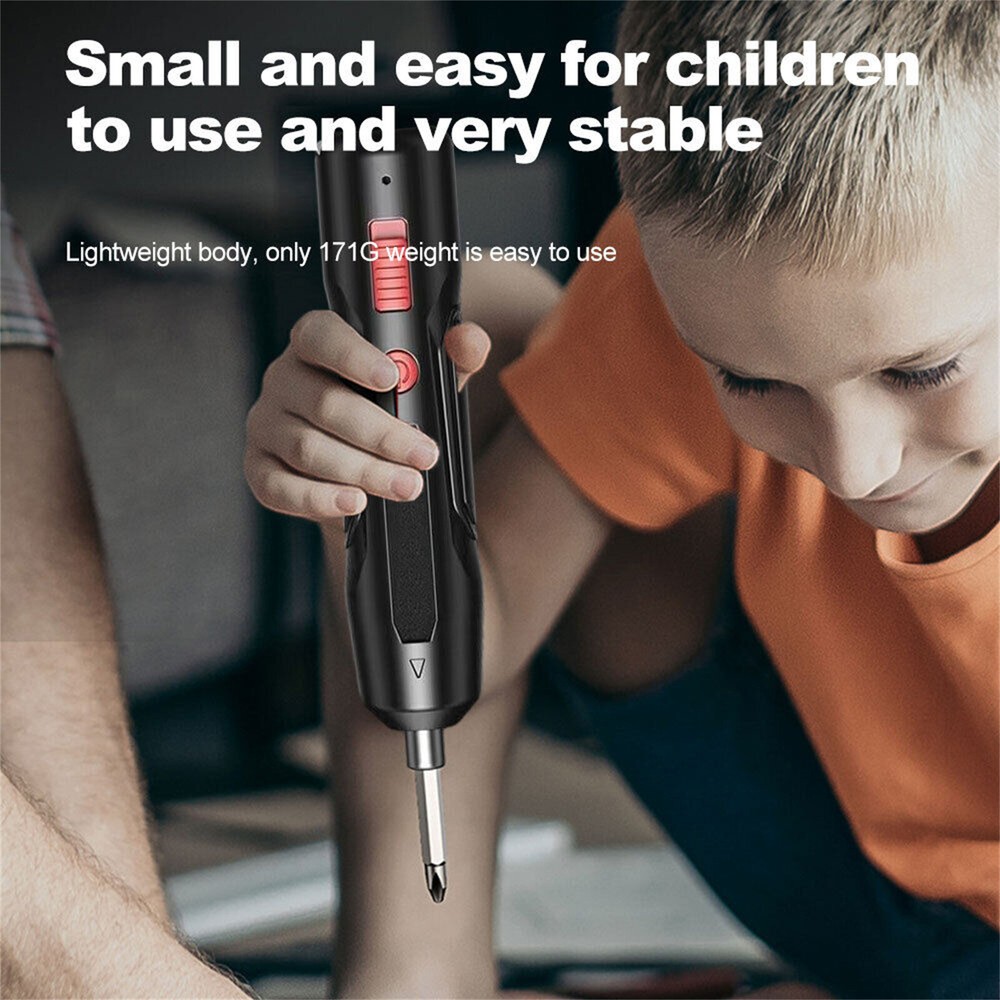 Rechargeable Mini Cordless Drill Electric Screwdriver Drill Bits Tool Kit