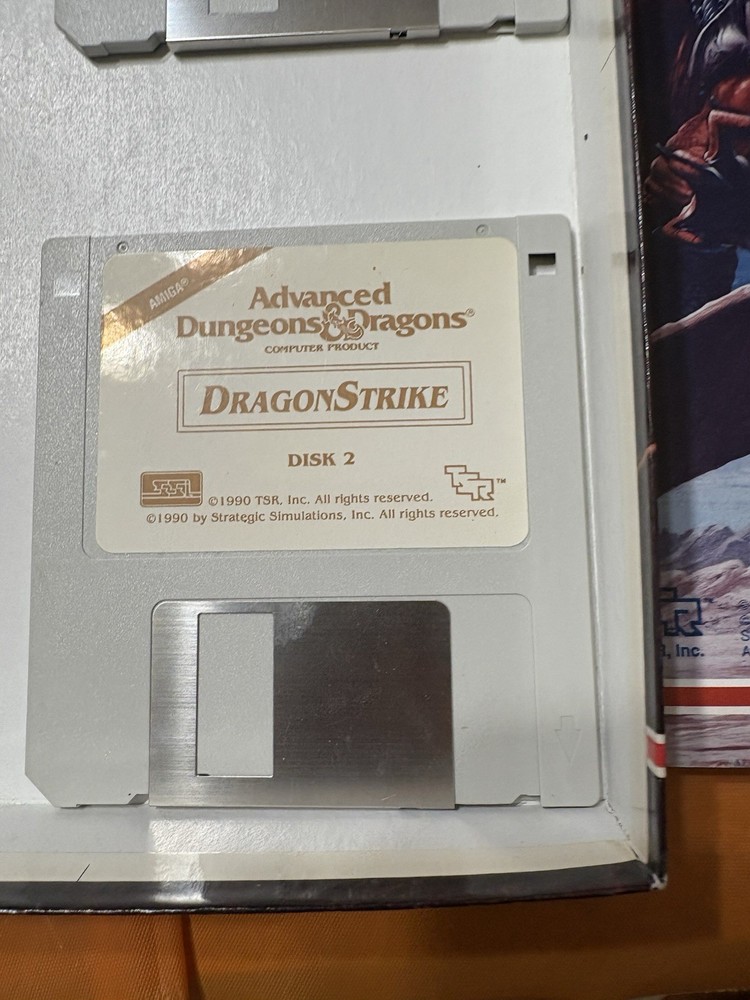 Advanced Dungeons & Dragons Dragonstrike Dragonlance Amiga Complete EUC
