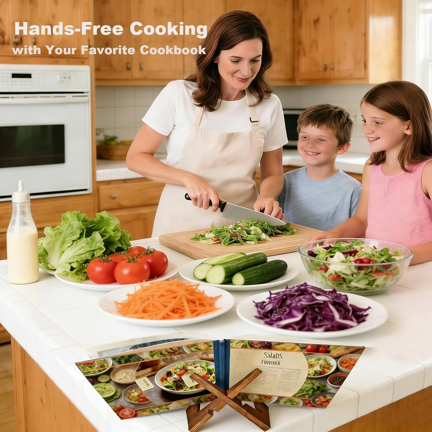 Adjustable Wooden Plate Stands for Display Easels - 6.8 Inch Plate Holders for D