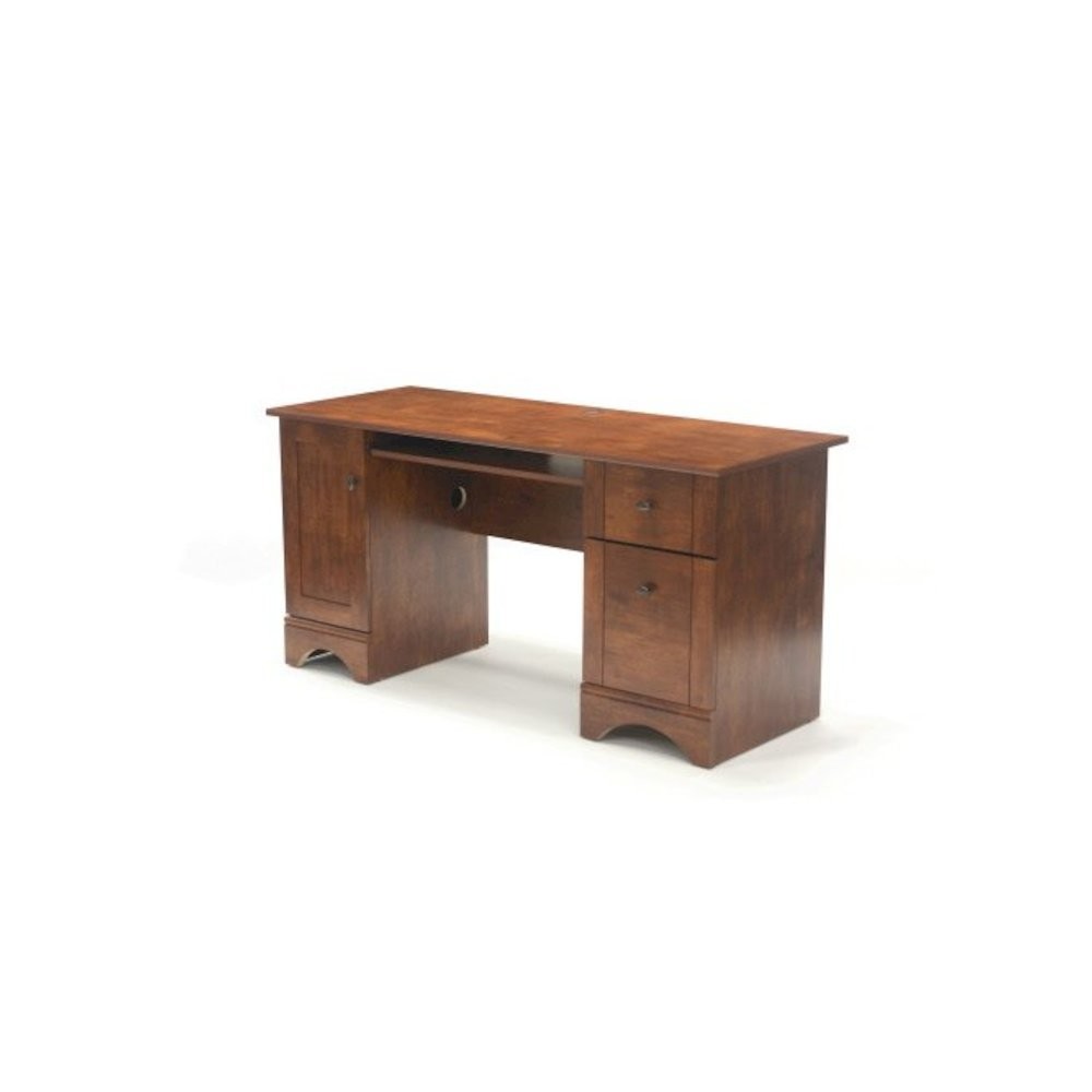 Miscellaneous Office Computer Desk, Brushed Maple finish
