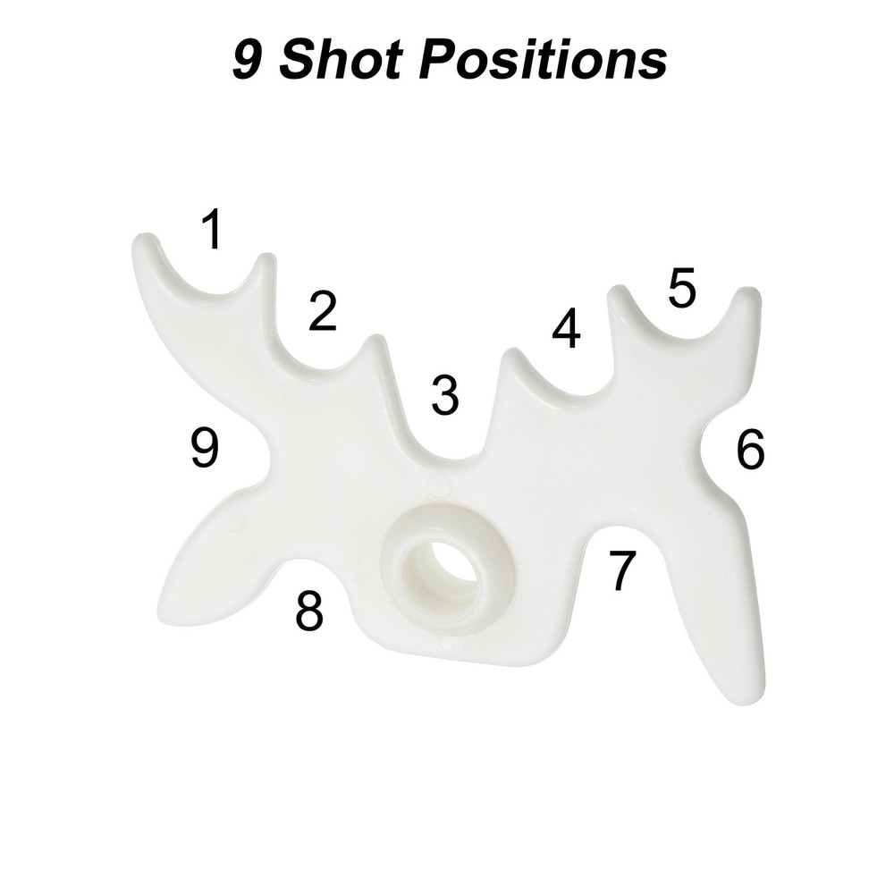 Billiard Bridge Head 13mm ID, 2pcs Plastic for Pool Table, White