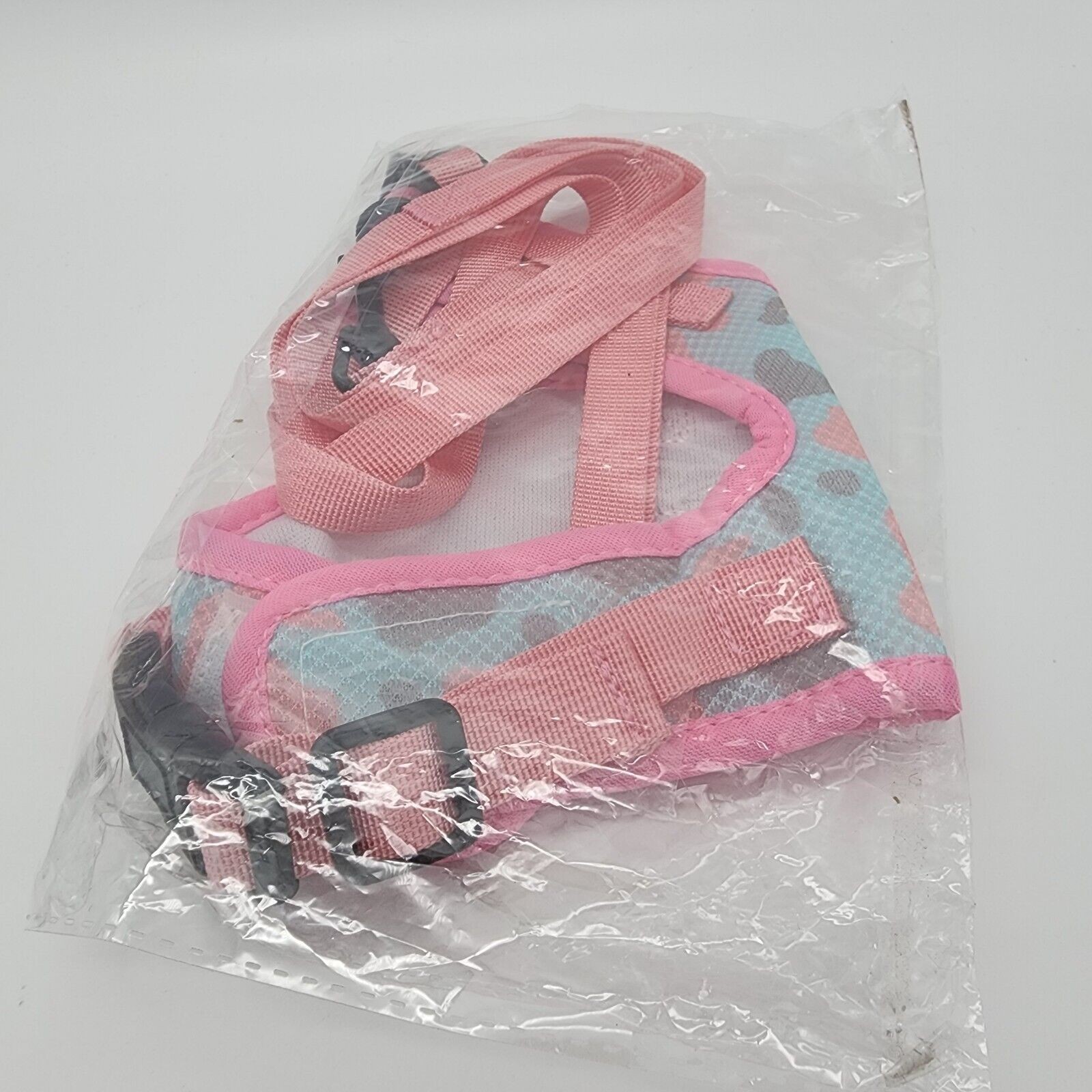 Cat Harness Leash Set Small Pink Adjustable Walking Escape Proof Dog Harness