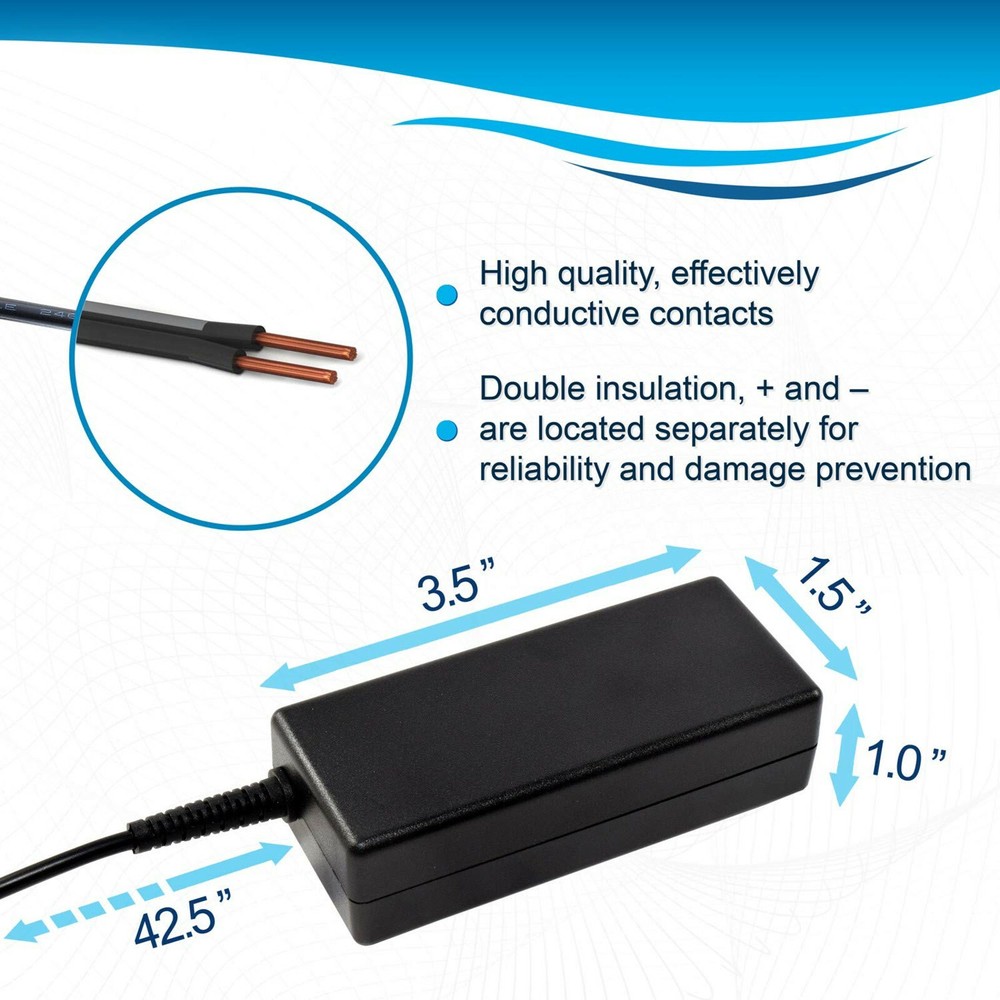 HQRP Adaptador de corriente para Casio AD-E95100, AD-E95100L, AD-E95100LE