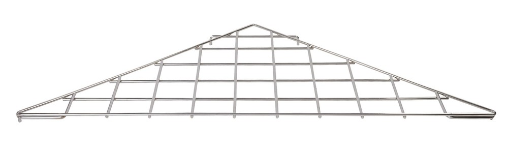 SSWBasics Triangle Chrome Shelf - 24"x 24" x 32" - For Wire Grid