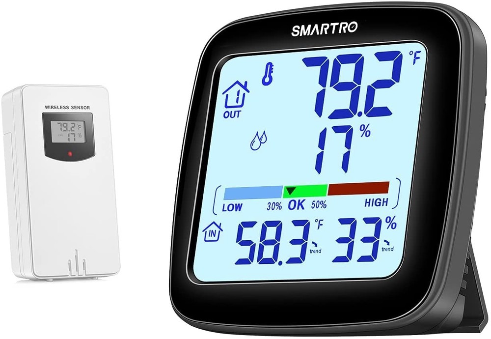 SMARTRO Wireless Remote Sensor Indoor Outdoor Thermometer Replacement for...
