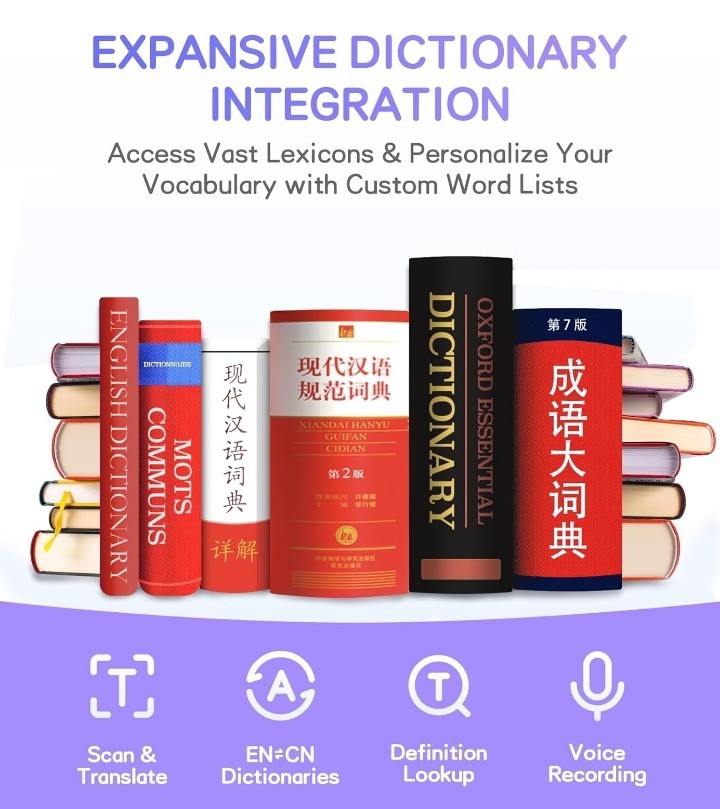 Scan Translator Pen, High-Accuracy Text-to-Speech Device Supporting 112 Language