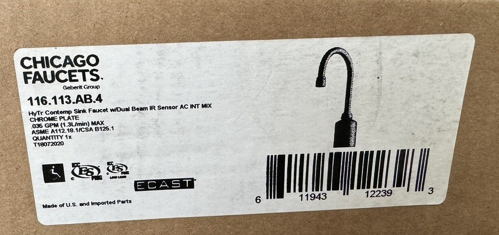 Chicago Faucets 116.113.AB.4