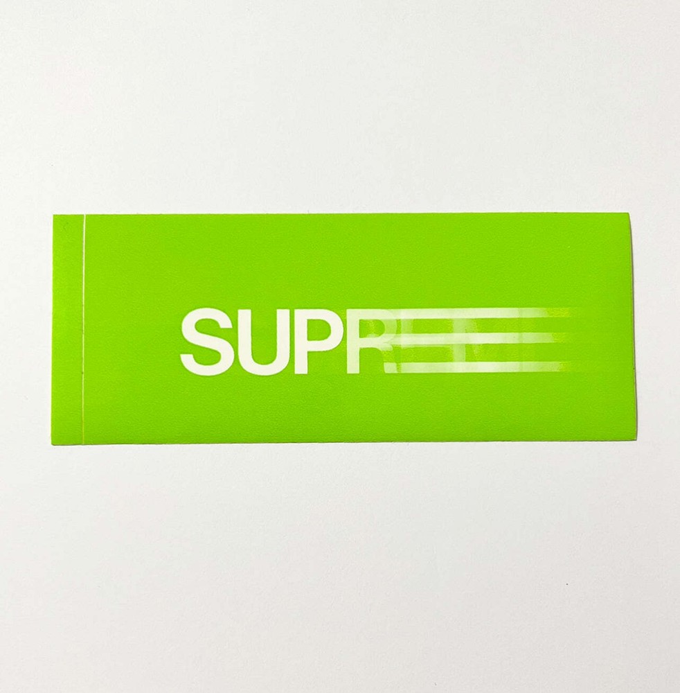 1998 supreme motion mini box logo sticker set rare