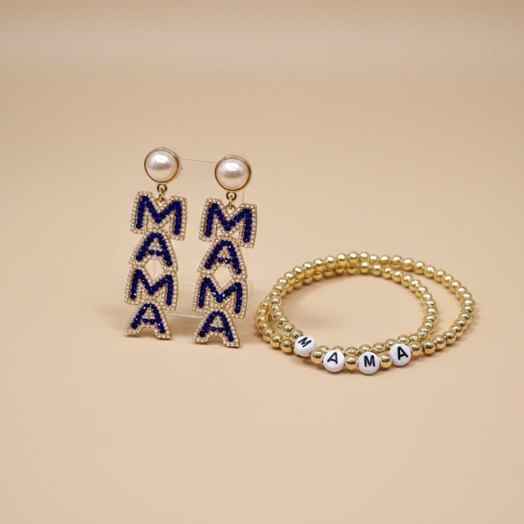 Mama Drop Earrings & Bracelets Set