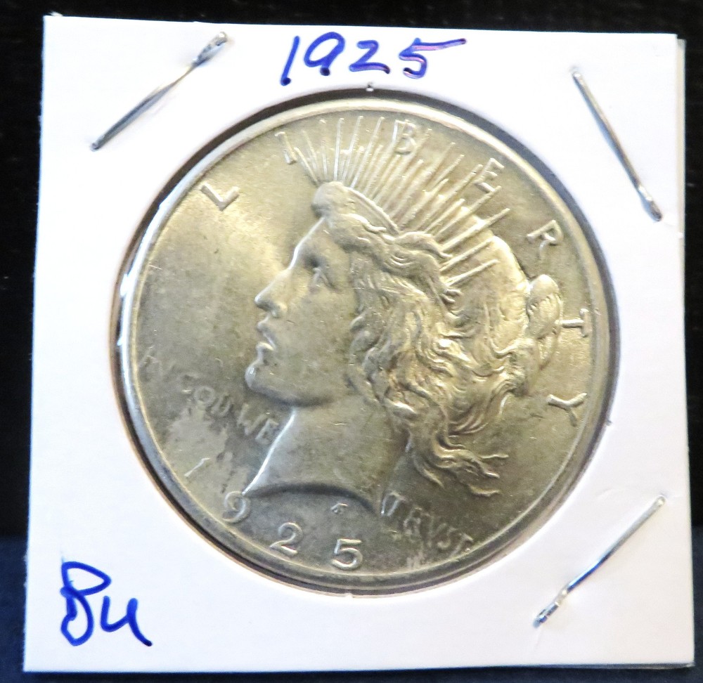 1925 Peace Silver Dollar $1 BU frosty