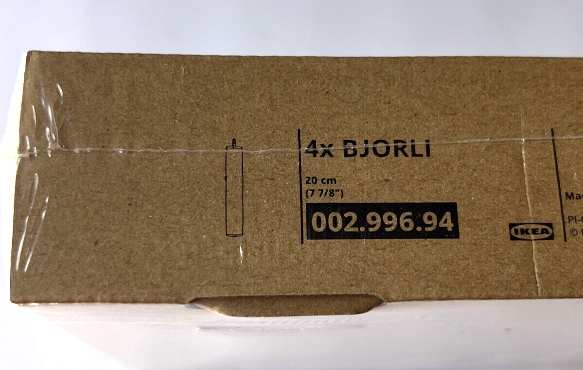 Ikea BJORLI Legs Stainless Steel - 7 7/8 " Set of 4 for Furniture 002.996.94