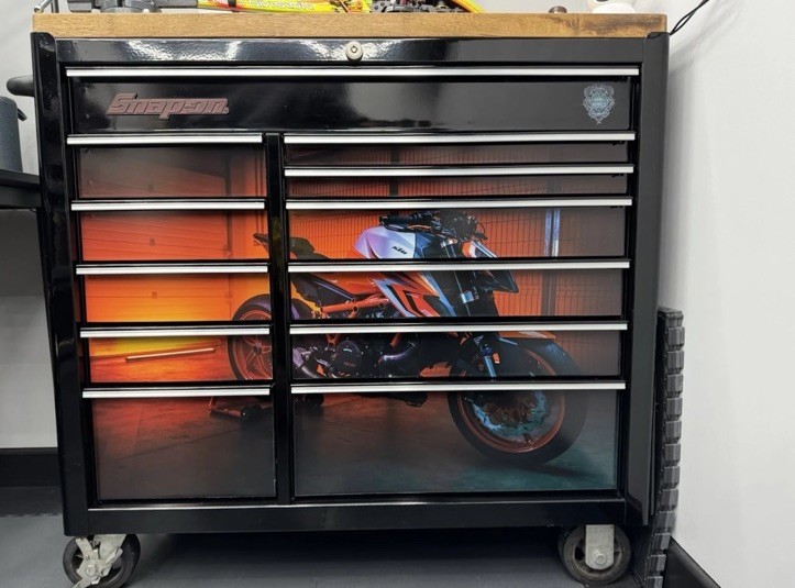 Tool Box Graphics /Decals Fits 40" Toolbox For Snap ON 40" Tool Box Split Drawer