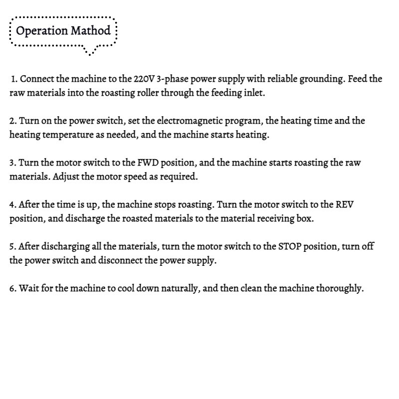 220VAutomatic Electric Coffee Bean Nut Roaster Roasting Machine Electromagnetic