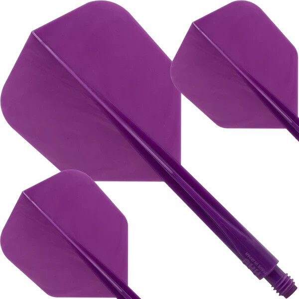 SOLID PURPLE CONDOR AXE DART SHAFT/FLIGHT COMBO SMALL FLIGHT MEDIUM SHAFT