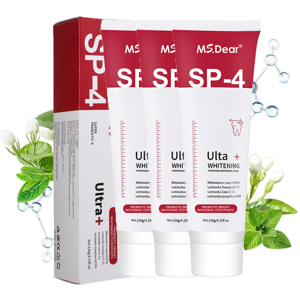 3Pcs SP-4 Probiotic Toothpaste, Sp-4 Toothpaste Whitening ,Remove yellow teeth
