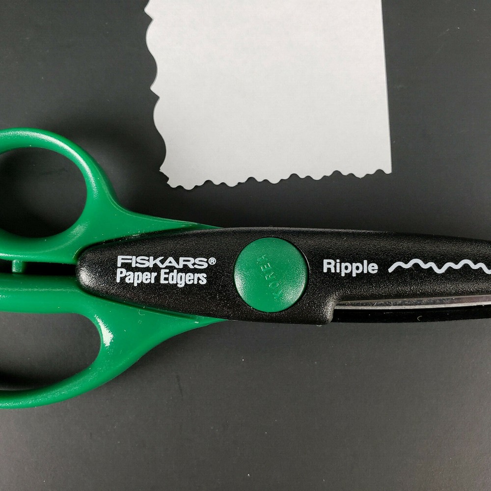 Fiskars Paper Edgers 3 Pack Different Styles Pinking Ripple Colonial EUC