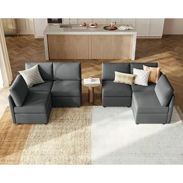 LINSY HOME Modular u shaped couch reversible chaises