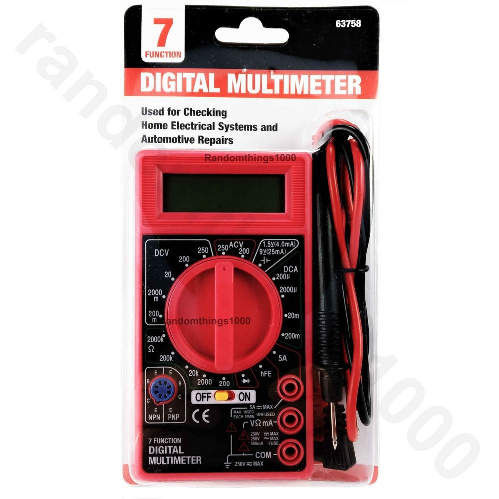Digital Multimeter Battery Tester Voltmeter Voltage Tester OMH 7 Function Meter