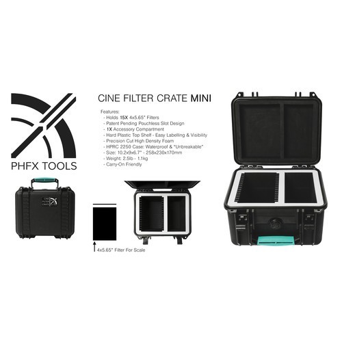 PHFX Tools Cine Filter Crate Mini (Black) MFR#PHFX-CFCM