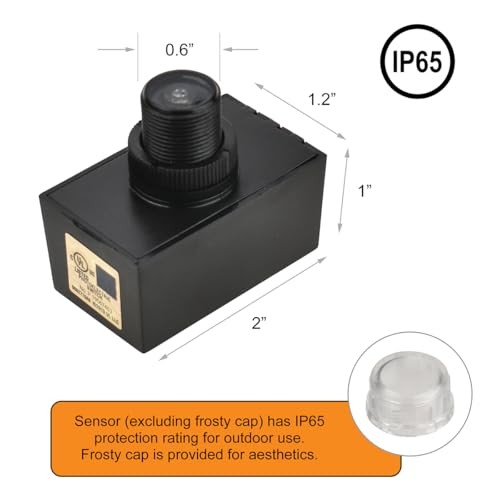 YCA1030 Hard-Wired Post Eye Light Control with Photocell Light Sensor, 1 Pack