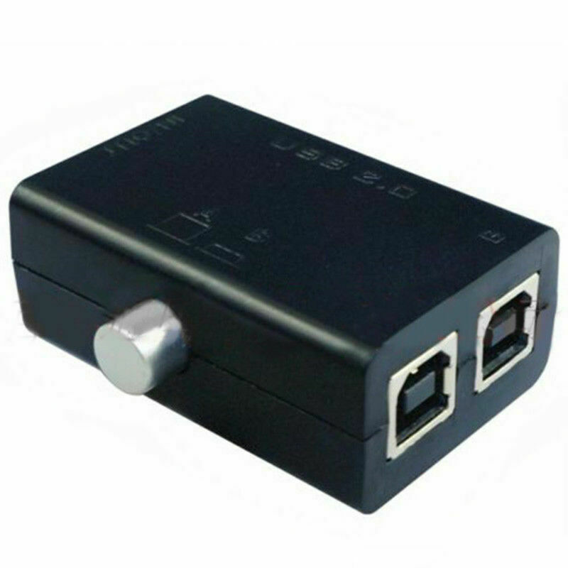 SHARE SWITCH - USB 2.0 To 2 Ports USB of PC Computer Scanner Printer with button