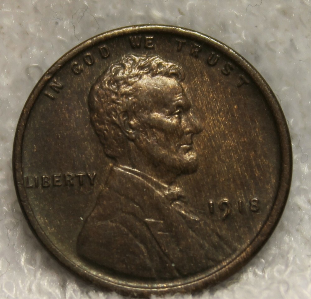 1918AU plus lincoln penny