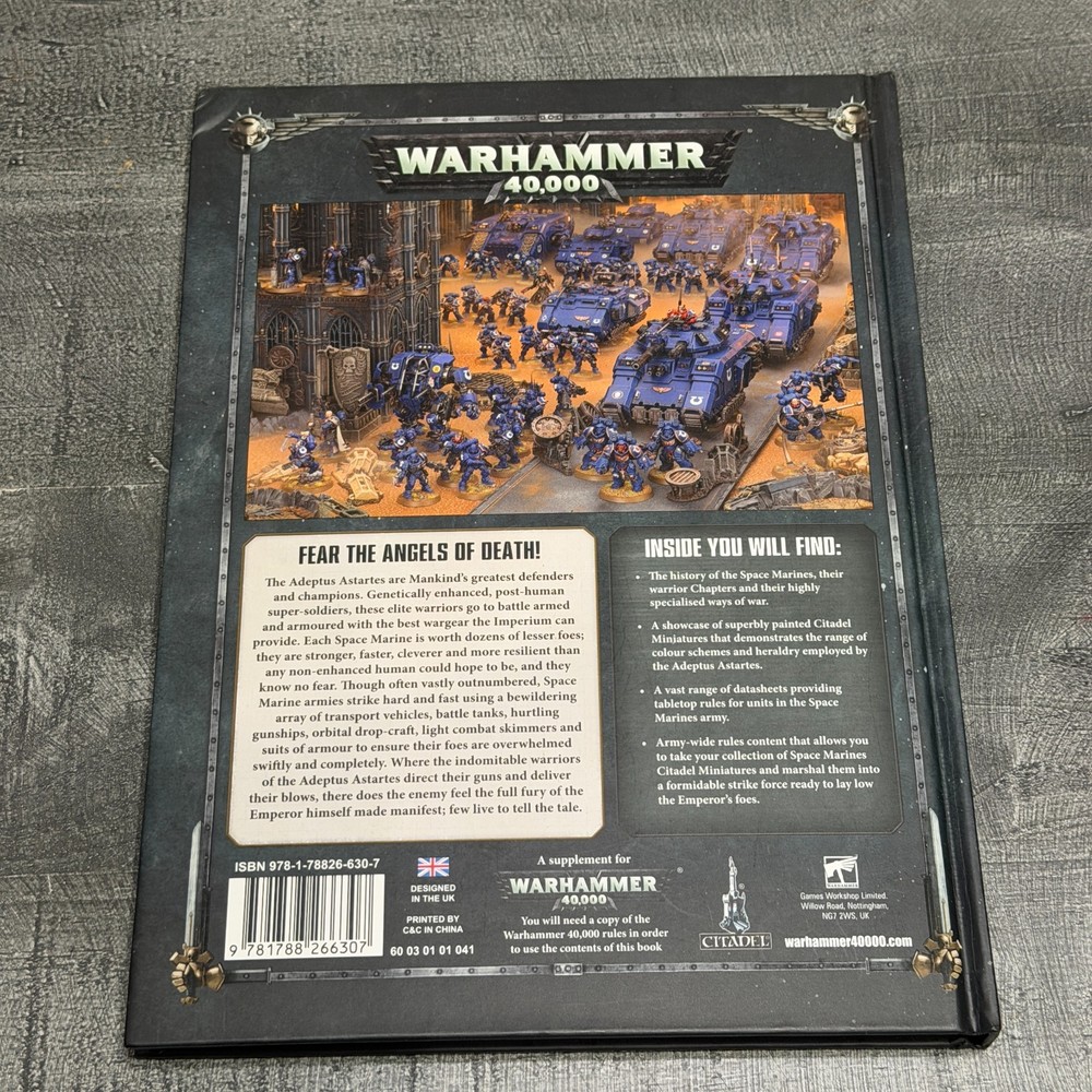 Games Workshop Warhammer 40K Codex: Space Marines Rule Book
